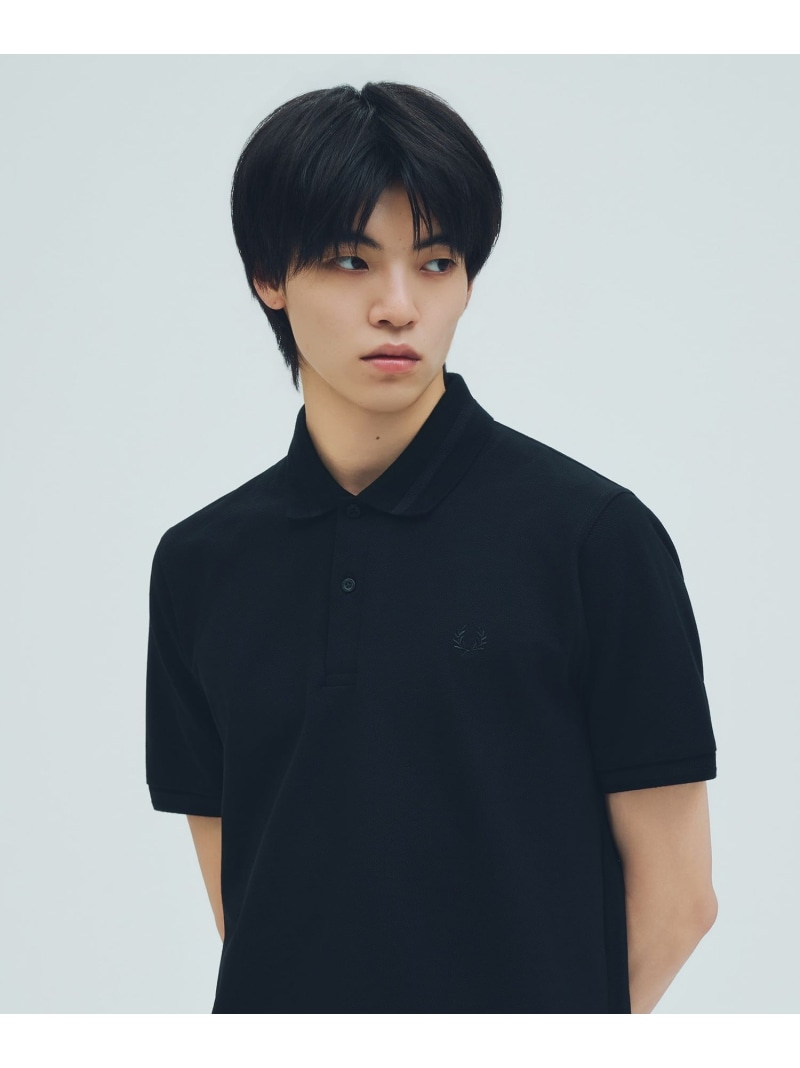 SHIPS MEN 【SHIPS別注】FRED PERRY: イギリス製 M2 シングルライン ポロシャツ 26SS シップス トップス カットソー・Tシャツ ブラック ネイビー【送料無料】｜ Fashion Men