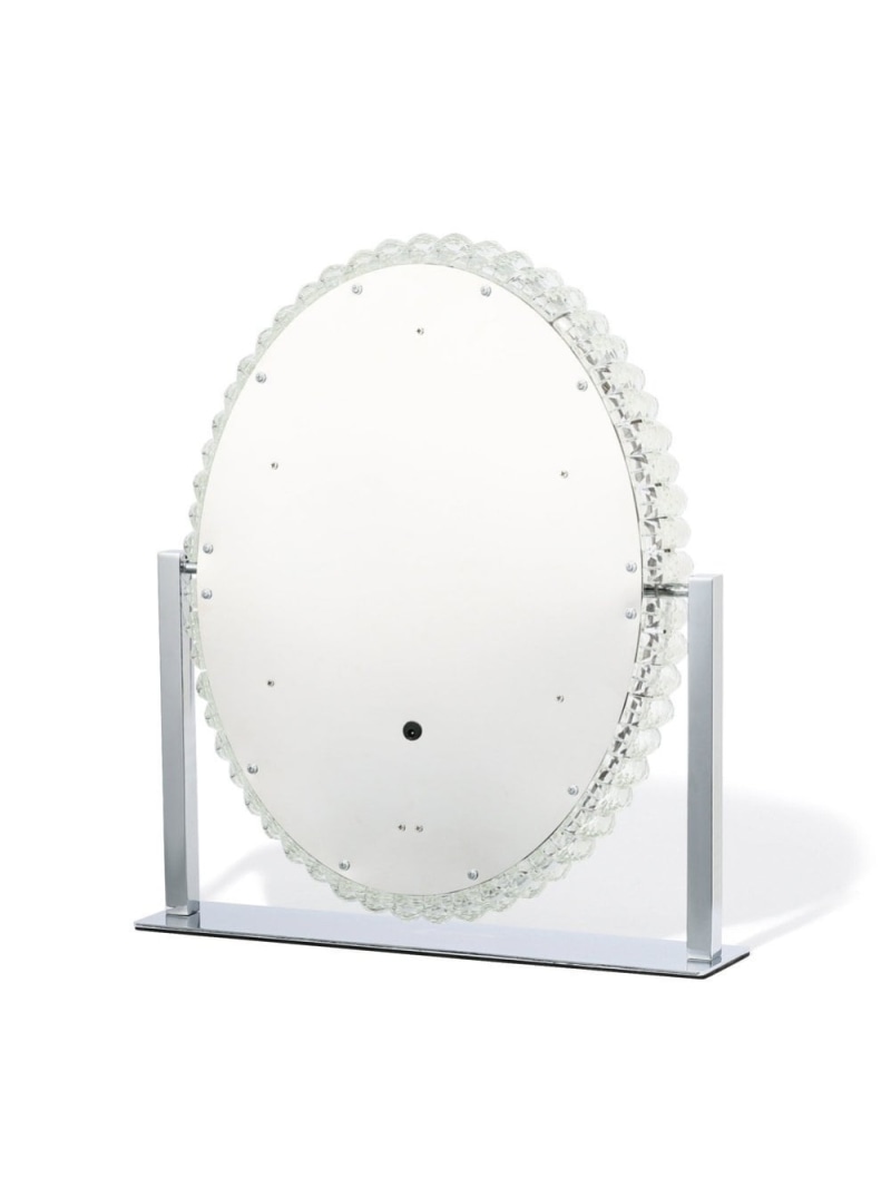 Francfranc ブリエ ハリウッドミラー ラウンド 調光 調色 ライト付