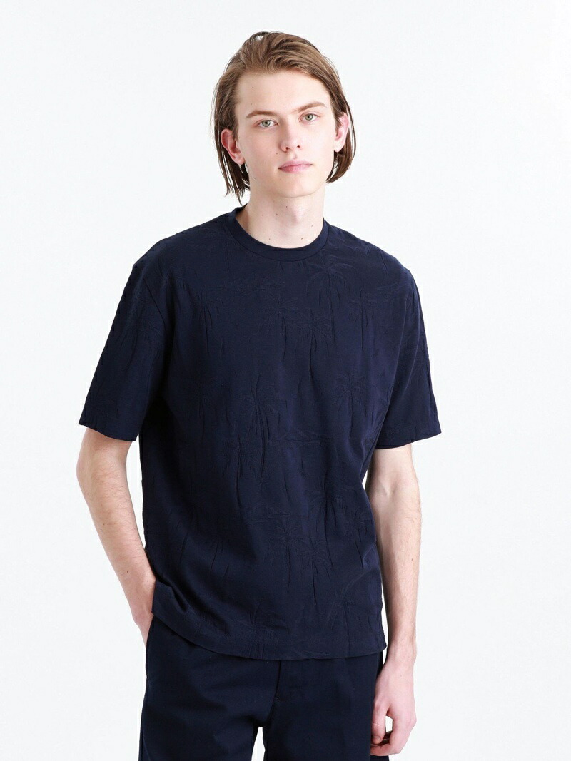 Mackintosh Philosophy Men ハワイアンハイゲージリンクス クルーネックtシャツ マッキントッシュ フィロソフィー カットソー Tシャツ 紺 ホワイト 青み 送料無料 Mackintosh Philosophy メンズ カットソー マッキントッシュ フィロソフィー Mackintosh Philosophy Men