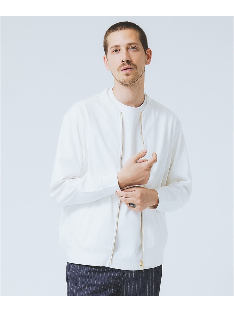 DESIGNWORKS 【接触冷感】クールスムース ブルゾン / アンサンブル対応 デザインワークス ジャケット・アウター ブルゾン・ジャンパー ネイビー ホワイト ブラック【送料無料】