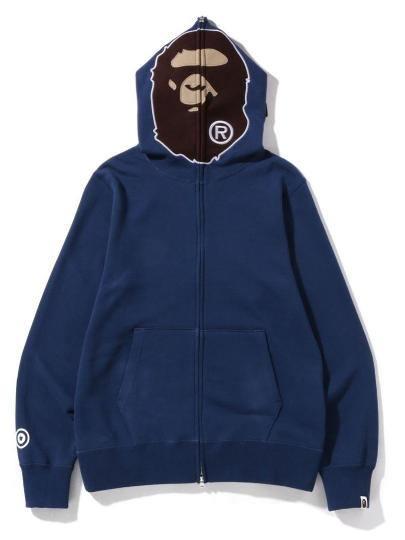 A Bathing Ape Zip 2nd Hoodie ア M ベイシング Overdye Full