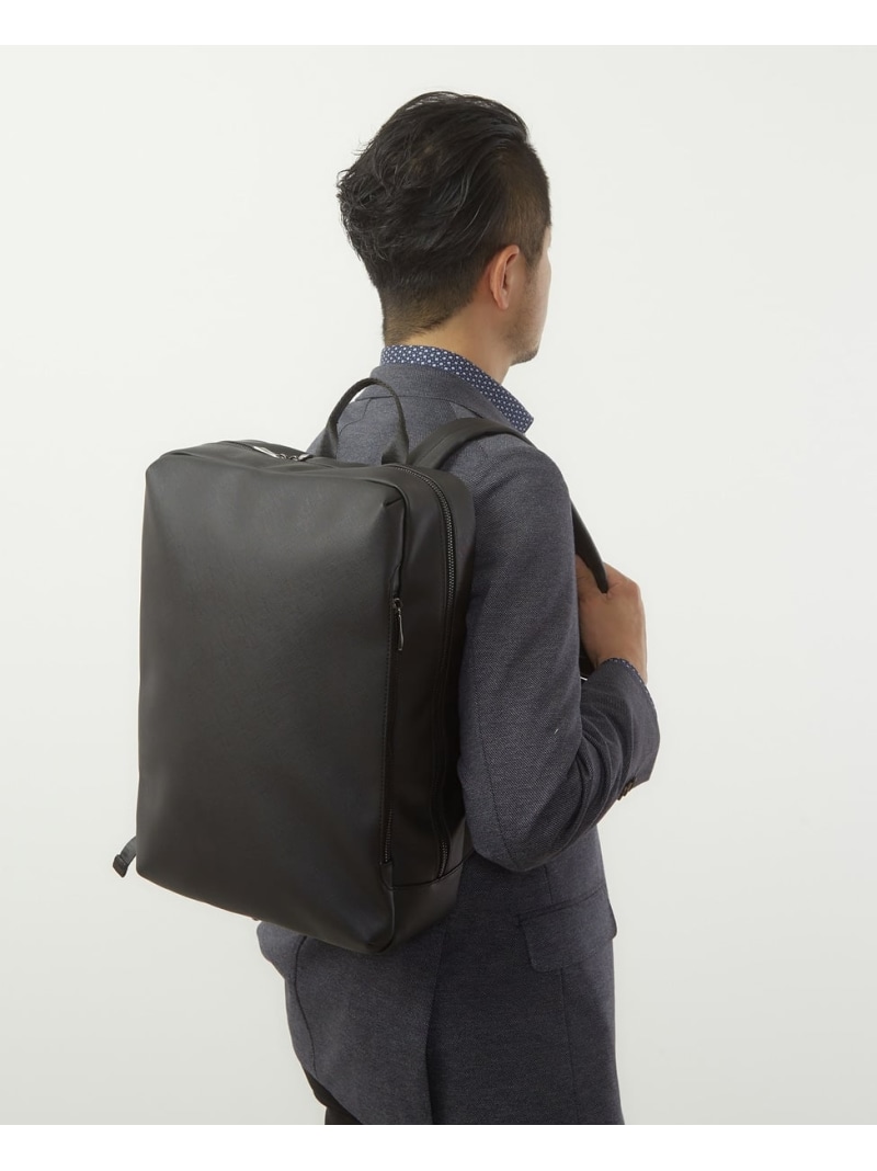 MEN'S MELROSE サフィアーノ スマートバックパック メンズメルローズ バッグ リュック・バックパック ブラック【送料無料】| Fashion Men