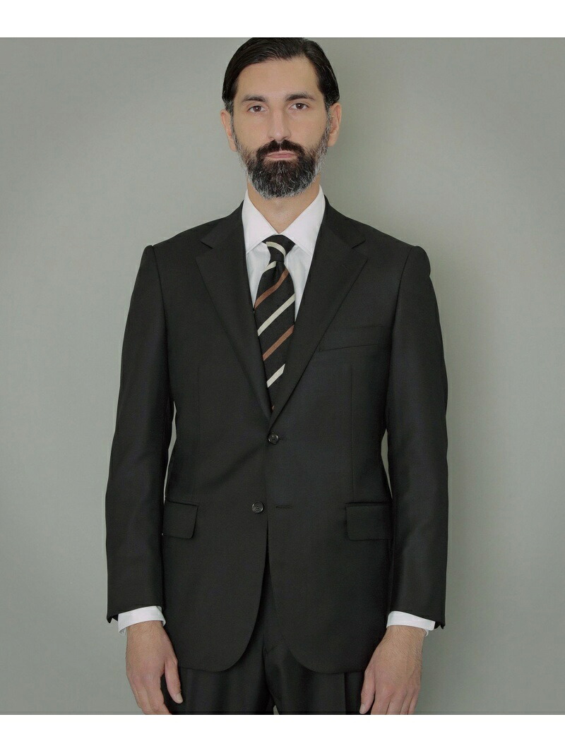 MACKINTOSH LONDON 【OX BRIDGE】【VITALE BARBERIS CANONICO/ヴィターレ・バルベリス・カノニコ】ツイル無地背広 マッキントッシュ 英国の首都 背広・フォーマル 背広上衣 黒いこと 米国海軍【貨物輸送無料】