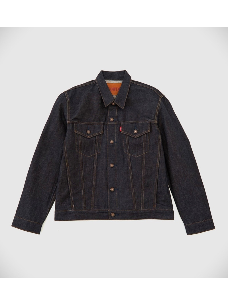 EDWIN EDWIN 505ZXX リジッド デニムジャケット セルビッジ エドウインオンラインモール ジャケット・アウター デニムジャケット ブルー【送料無料】｜ Fashion Men