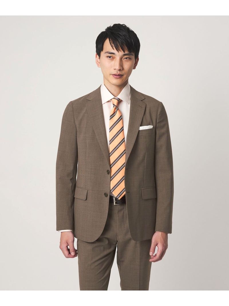 【SALE／40%OFF】UNITED ARROWS green label relaxing A+ TWPU チドリ 2B スリム セットアップ ジャケット -ウォッシャブル・ストレッチ- ユナイテッドアローズ グリーンレーベルリラクシング スーツ・フォーマル スーツジャケット ブラウン【RBA_E】【送料無料】｜ Fashion Men