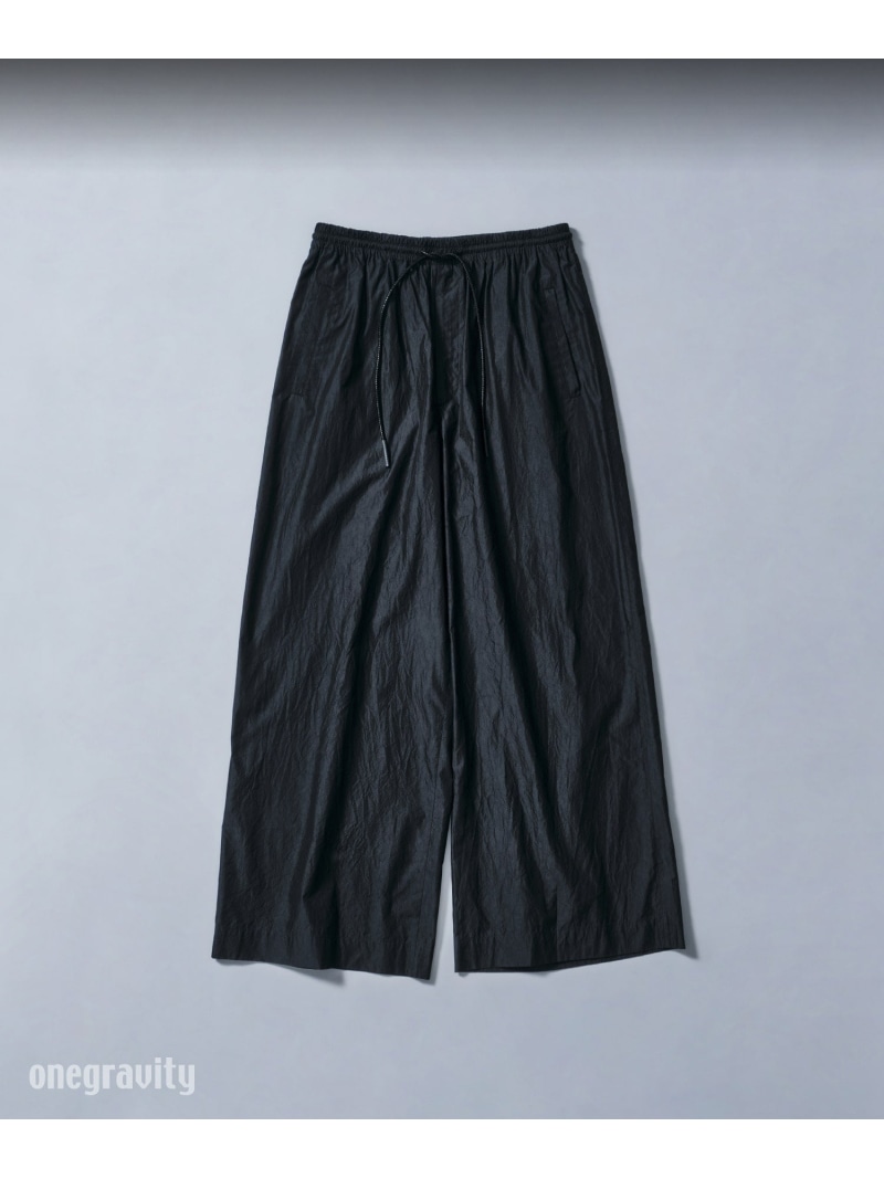 onegravity onegravity / コットンシルク ルーズフィットワイドパンツ エストネーション パンツ スラックス・ドレスパンツ グレー【送料無料】