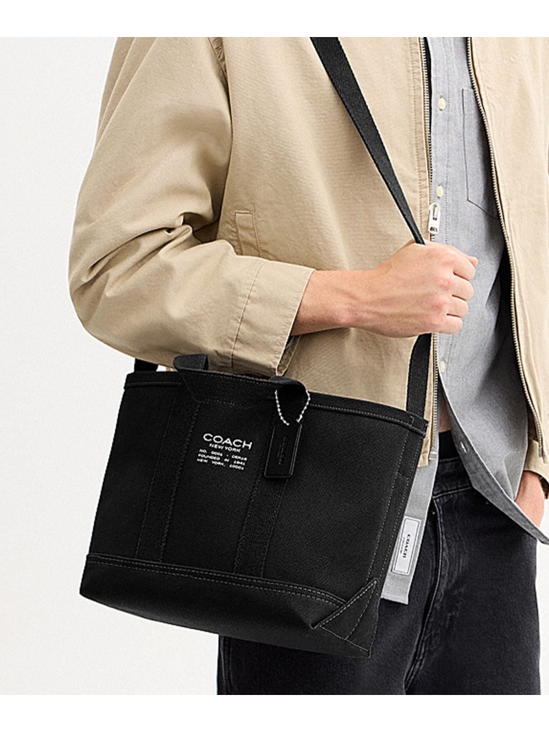 COACH ユーティリティー トート 27 コーチ バッグ トートバッグ ブラック【送料無料】| Fashion Men