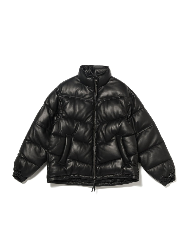 International Gallery BEAMS 【別注】CCU / シープレザー パデット ブルゾン ビームス メン ジャケット・アウター ブルゾン・ジャンパー ブラック【送料無料】｜ Fashion Men