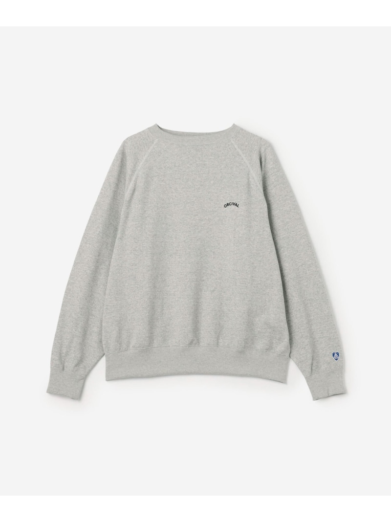 Bshop ORCIVAL ｜ コットン裏毛 ボートネックプルオーバー MEN ビショップ トップス スウェット・トレーナー ブラック グレー【送料無料】