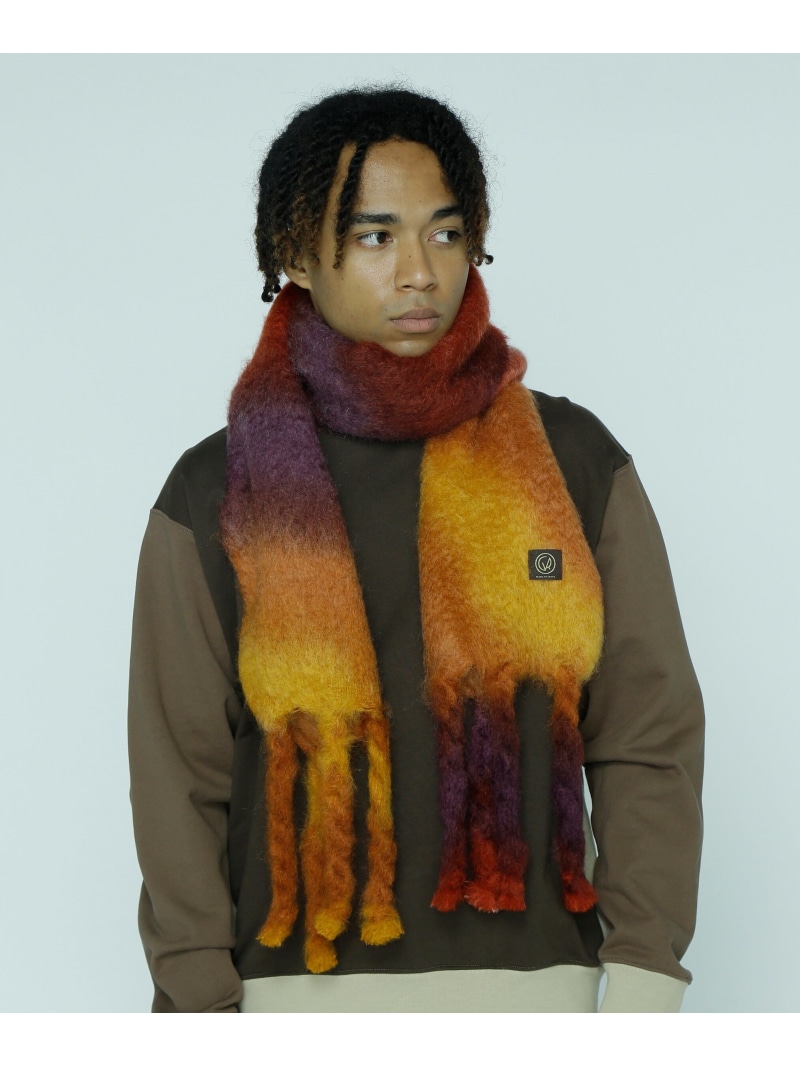 MANTAS EZCARAYマンタスエスカライTIE-DYE モヘアマフラー MANTAS EZCARAY/マンタスエスカライ/TIE-DYE/タイダイ モヘア