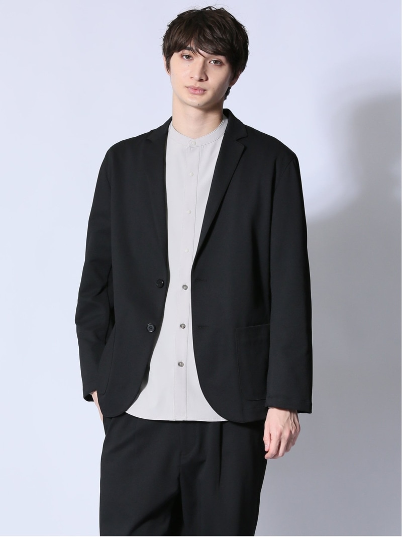 【SALE／10%OFF】m.f.editorial circle motion JERSEY 2ボタンジャケット(セットアップ可能) タカキュー トップス その他のトップス グレー【RBA_E】【送料無料】