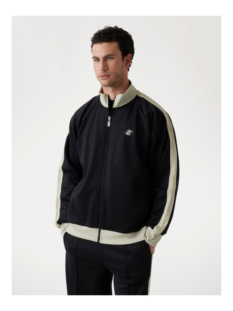 【SALE／50%OFF】GUESS GUESS ジャケット アウター(M)CASTORE Full Zip Sweatshirt ゲス トップス スウェット・トレーナー ホワイト ブラック【RBA_E】【送料無料】