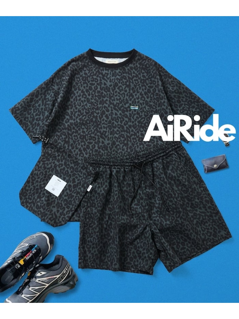 【SALE／11%OFF】FREAK'S STORE AiRide/エアライド パッカブル セットアップ / クルーネックプルオーバー / ショーツ 【限定展開】 フリークスストア トップス カットソー・Tシャツ ブラウン グレー ブラック ネイビー【RBA_E】【送料無料】