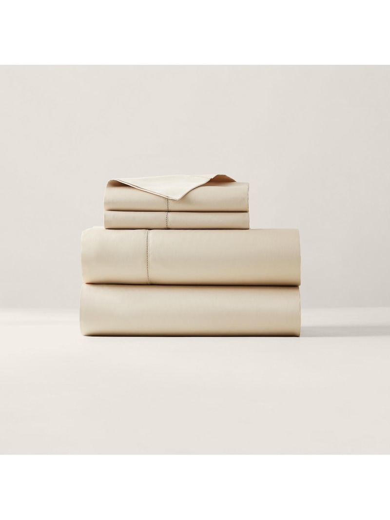 RALPH LAUREN HOME オーガニック 綿織物 サティーン ボックス席敷き妙/ダブル大きさ ラルフローレン 室内装飾・生きて行く雑貨 余分の物の室内装飾・生きて行く雑貨 赤銅色【貨物輸送無料】