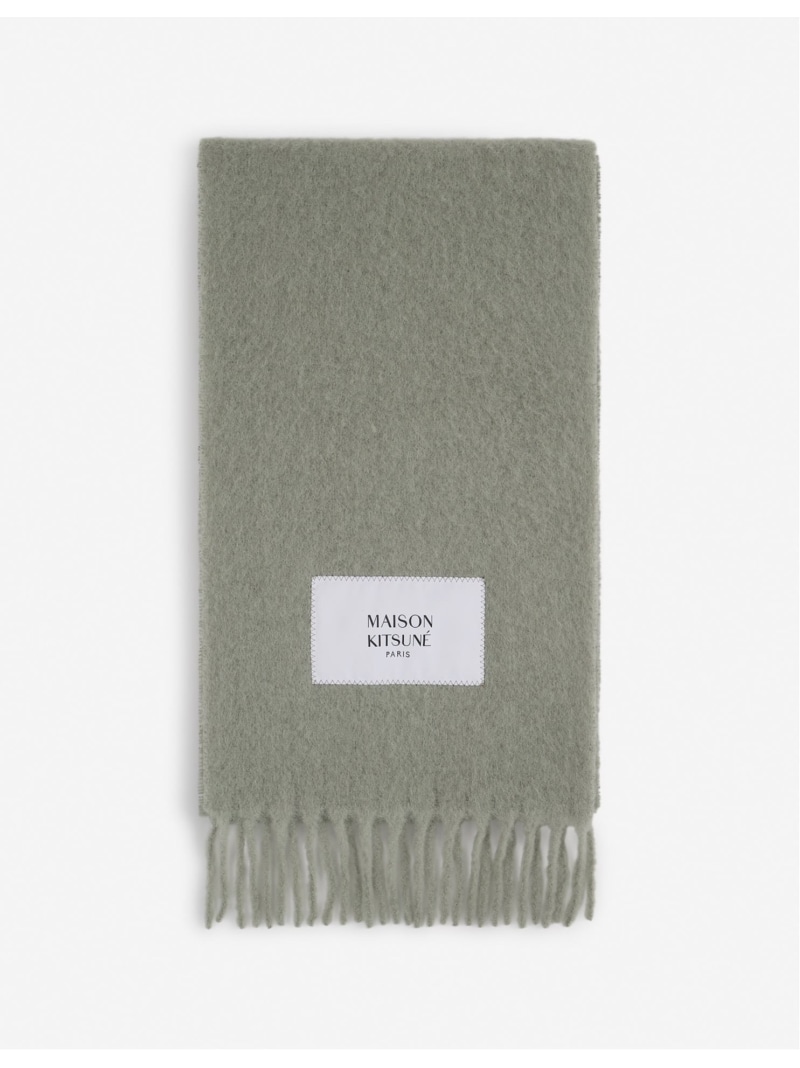 Maison Kitsune Maison Kitsune/(M)BABY ALPACA PLAIN SCARF メゾン キツネ ファッション雑貨 マフラー・ストール・ネックウォーマー グレー ブルー ピンク【送料無料】