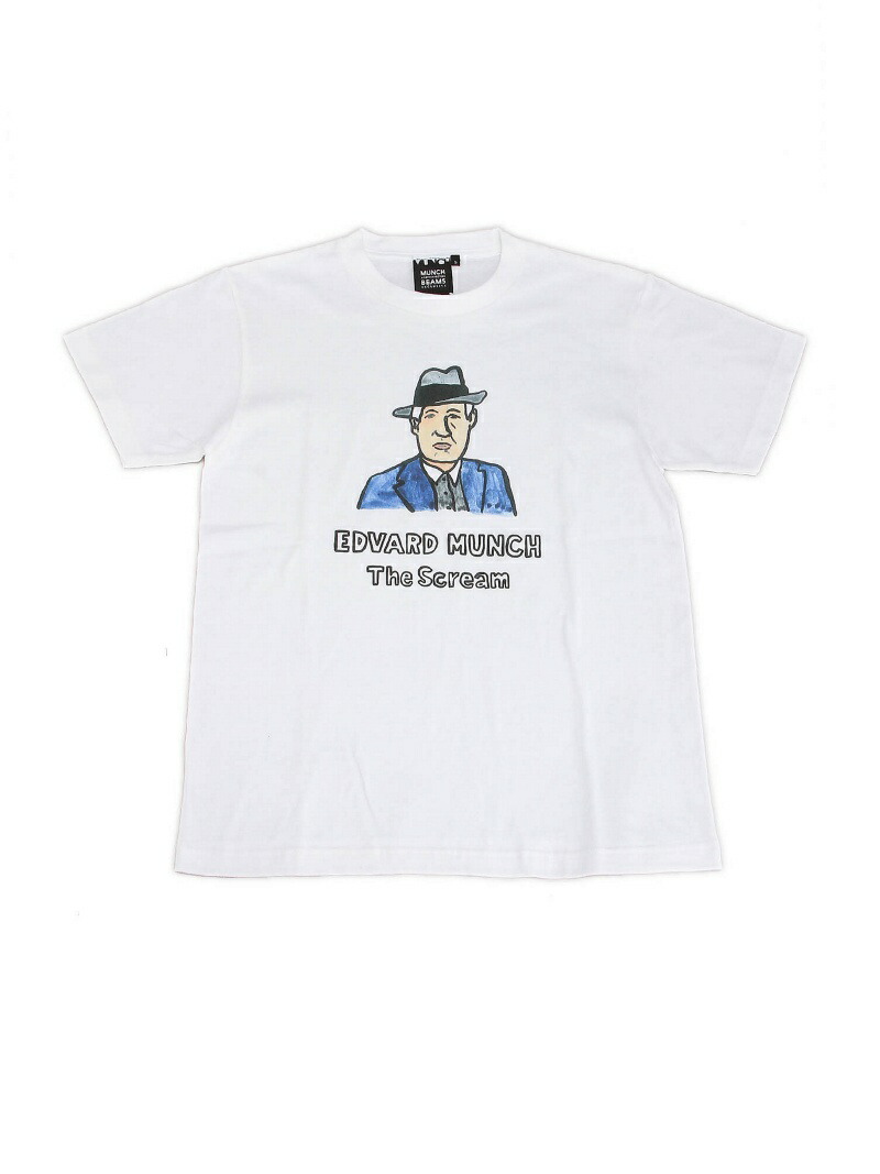 楽天市場 Beams T ムンク展 Beams Naijel Graph Edvald Munch ビームスt カットソー Tシャツ ホワイト 送料無料 Rakuten Fashion Men