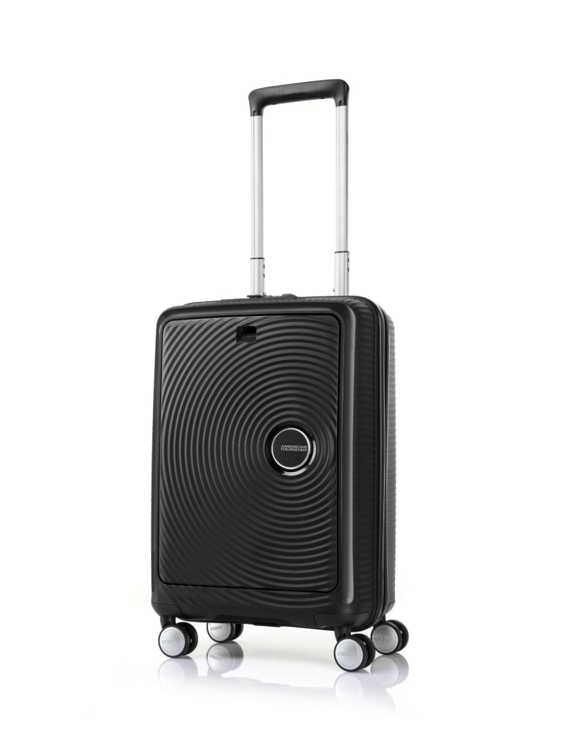 【SALE／25%OFF】American Tourister 【公式】アメリカンツーリスター キュリオスピナー55 フロントオープニング アメリカンツーリスター バッグ スーツケース・キャリーバッグ ブラック【RBA_E】【送料無料】