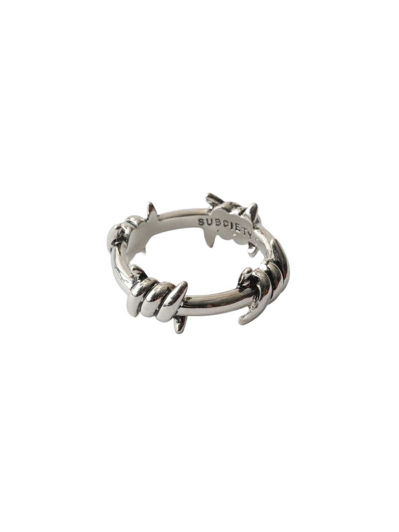 Subciety Barbed wire ring サブサエティ 佩び物・ウォッチ 輪っか・指環 しろがね色【貨物輸送無料】