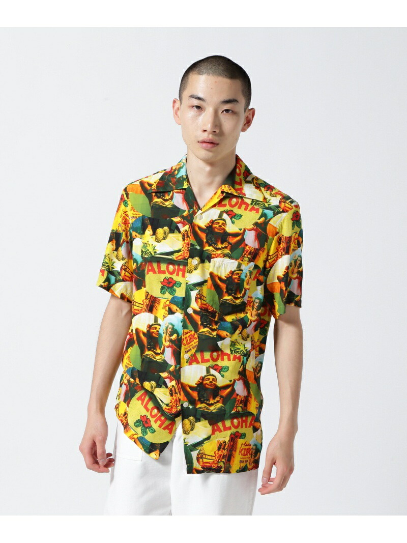 GARDEN TOKYO Aloha Blossom/アロハ ブロッサム/WEZ COLLAGE SHIRTS ガーデン トップス シャツ・ブラウス【送料無料】