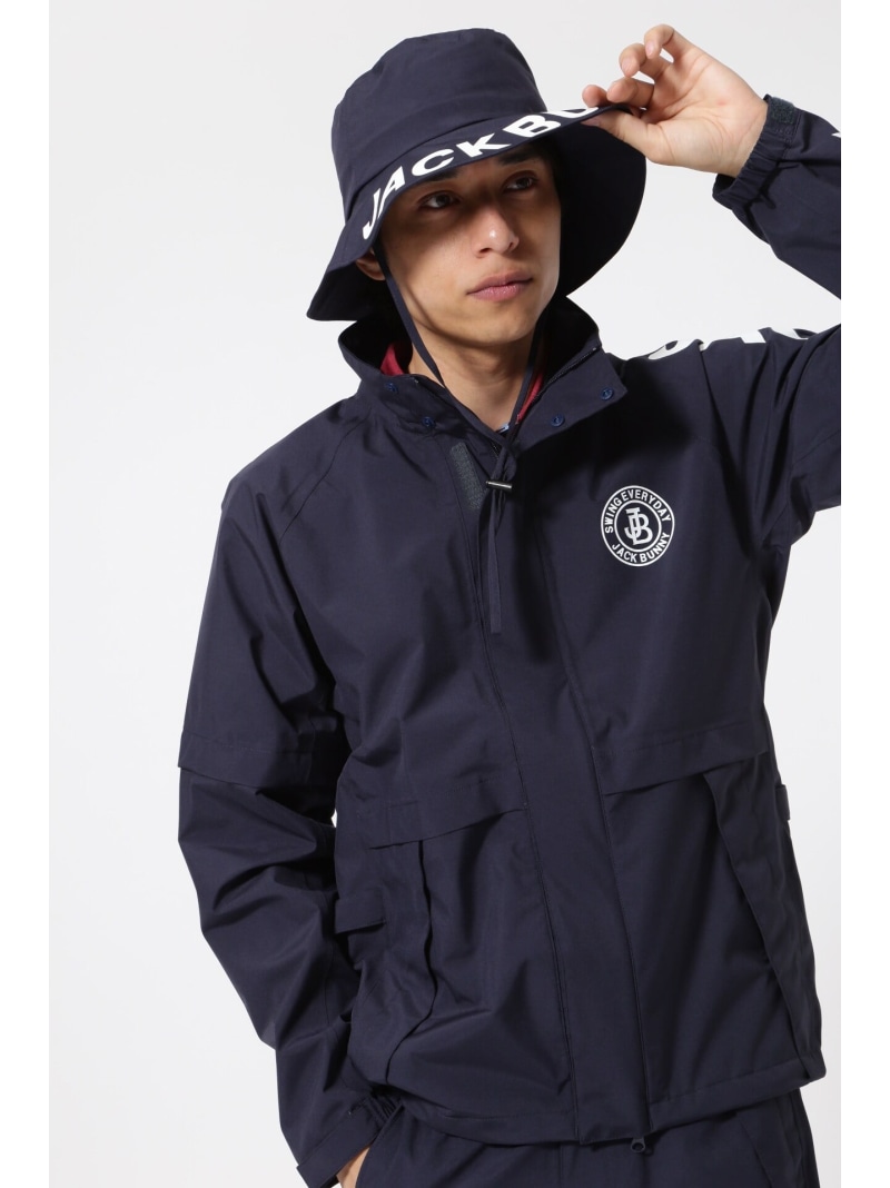 Jack Bunny!! レインブルゾン (MENS) ジャックバニー ジャケット・アウター レインコート ネイビー ホワイト ピンク ベージュ【送料無料】
