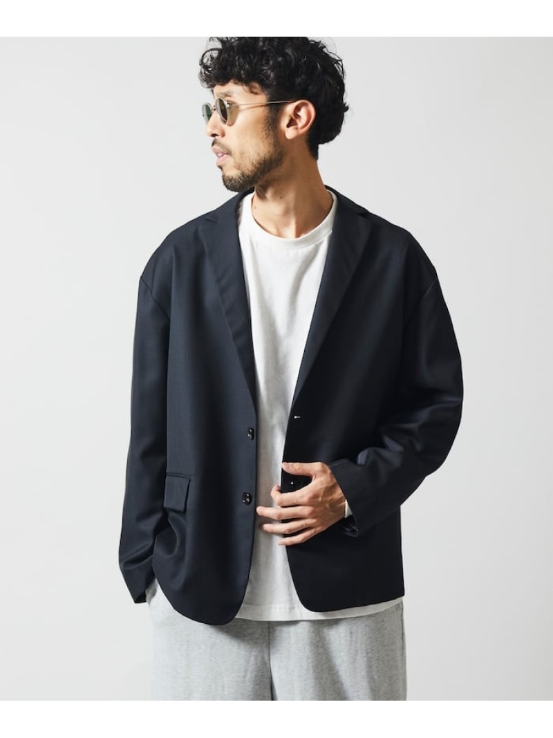 Firsthand 袖切り替え テーラードジャケット / リラックスフィット 26SS フリークスストア ジャケット・アウター テーラードジャケット・ブレザー ブラック ネイビー【送料無料】