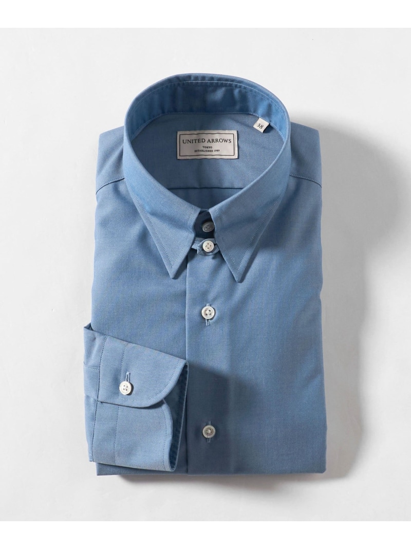 UNITED ARROWS イージーケア AG シャンブレー タブカラー ドレスシャツ -抗菌防臭- ユナイテッドアローズ トップス シャツ・ブラウス【送料無料】