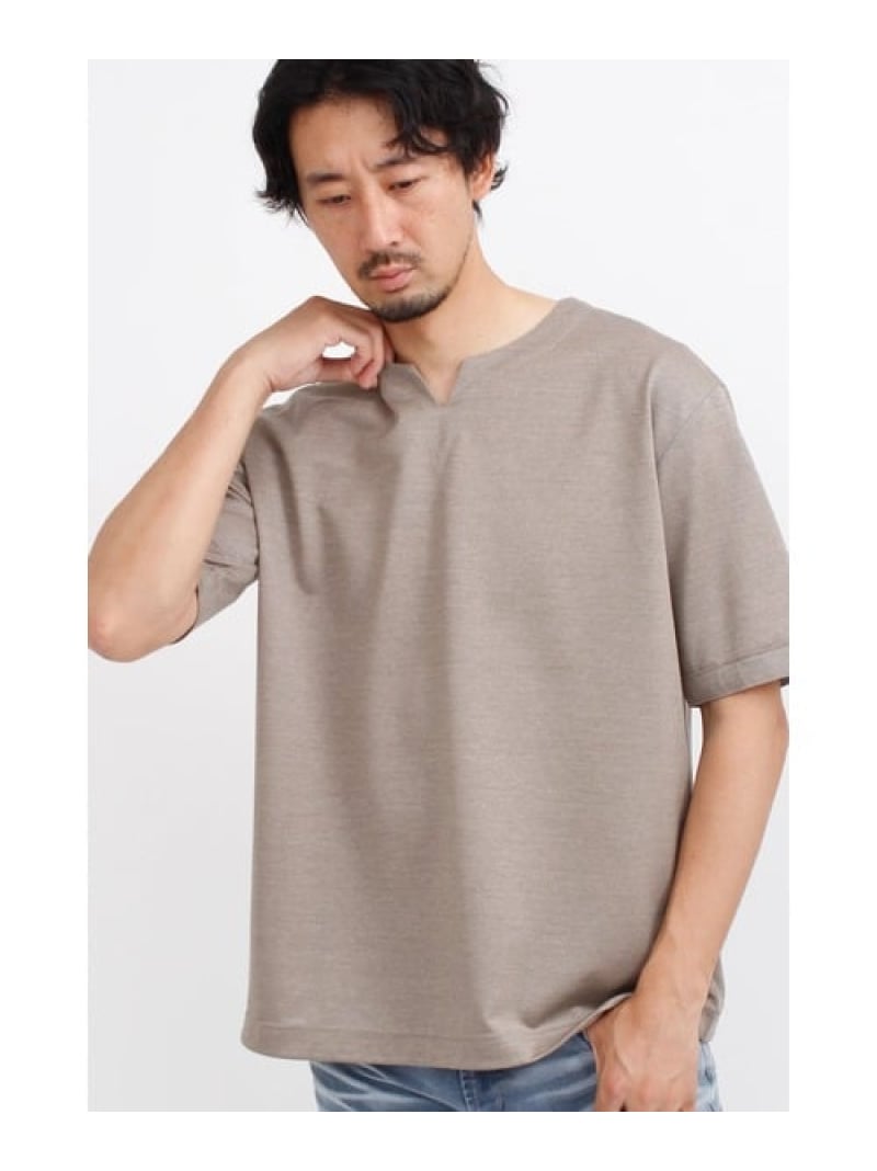 【SALE／20%OFF】HIGH STREET HIGH STREET∴キョウネンピンジャージハンソデBig足懸かりのど首 トルネードマート トップス カットソー・プルオーバー 米国海軍 ベージュ【RBA_E】【貨物輸送無料】