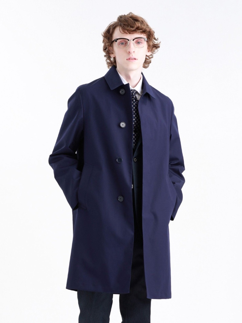 楽天市場 Mackintosh Philosophy Men コットンボンディング Wellington マッキントッシュ フィロソフィー コート ジャケット ステンカラーコート ブルー ネイビー ベージュ ブラウン 送料無料 Rakuten Fashion Men