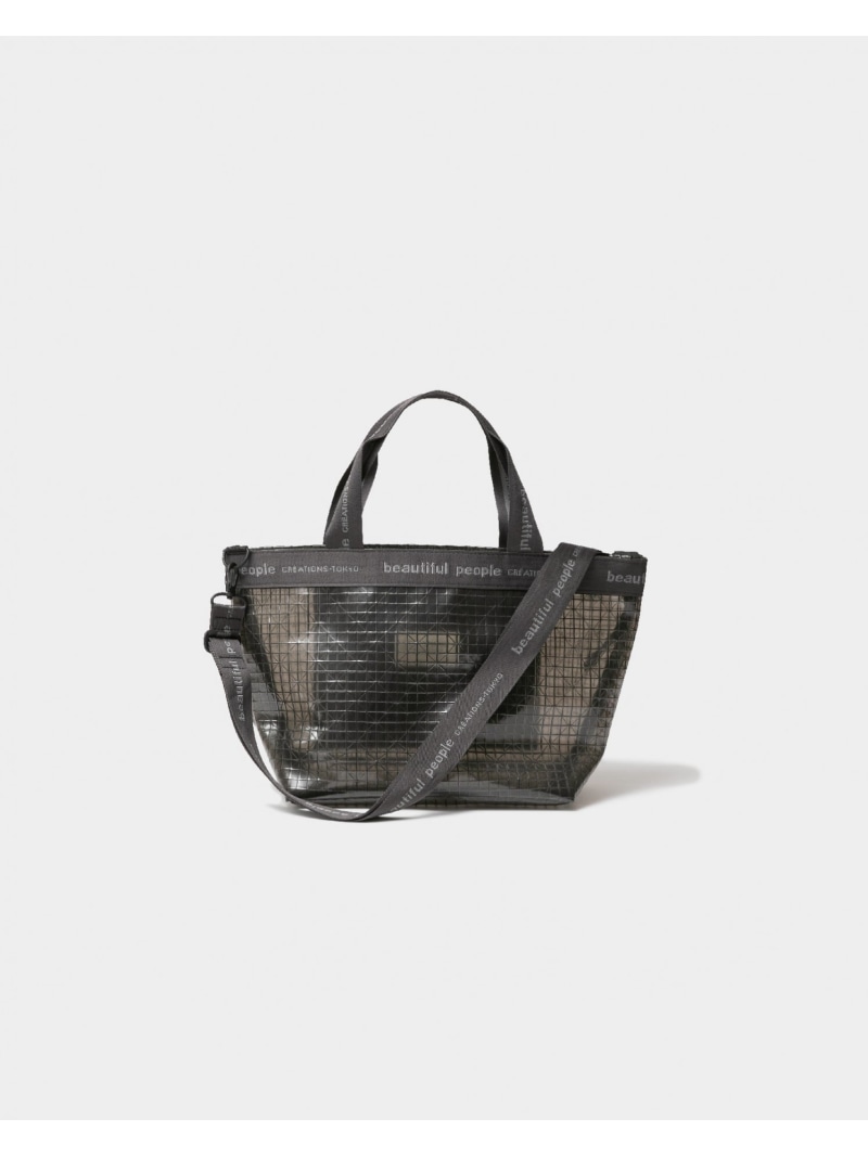 beautiful people plaid vinyl logotape bag M ビューティフルピープル 御徒面子 ショルダーバッグ 澄み切った 黒いこと【貨物輸送無料】