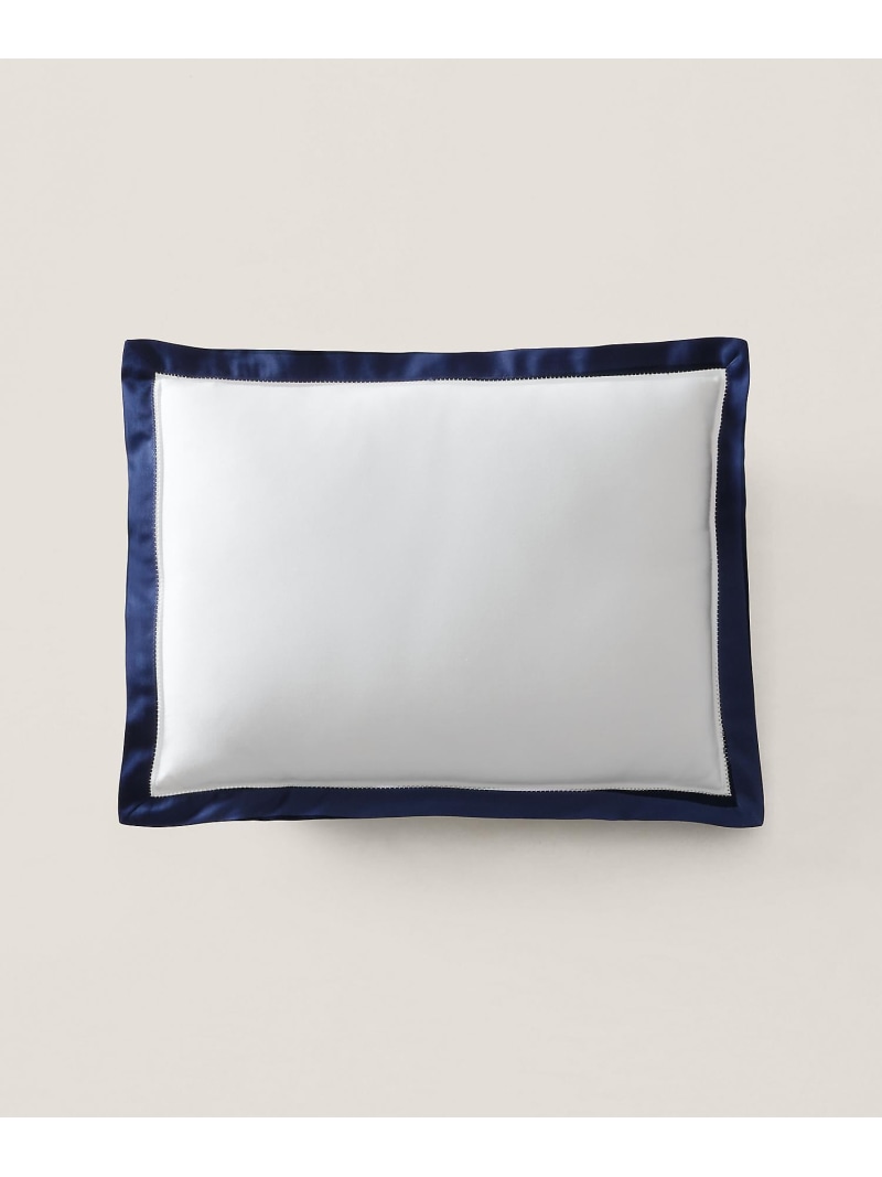 RALPH LAUREN HOME オーガニック コットン サティーン ボーダー ピロー ラルフローレン インテリア・生活雑貨 その他のインテリア・生活雑貨 ネイビー【送料無料】｜ Fashion Men