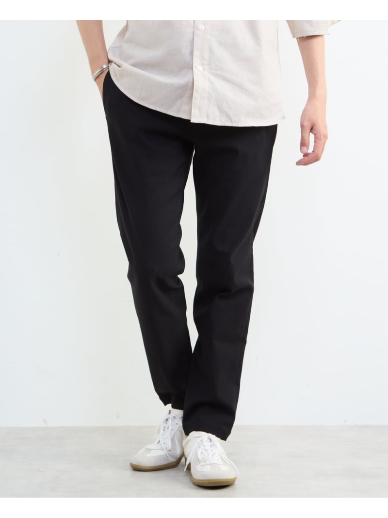 MEN'S MELROSE ハイストレッチスリムテーパードパンツ メンズメルローズ パンツ チノパンツ ブラック ホワイト ネイビー【送料無料】｜ Fashion Men