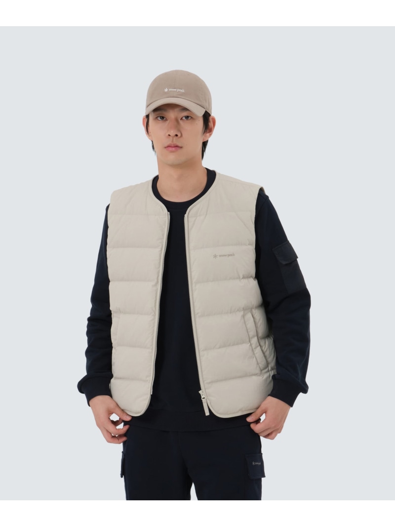 Snow Peak Land Lightweight Down Vest スノーピーク ジャケット・アウター ダウンジャケット・ダウンベスト グレー ブラック カーキグリーン【送料無料】