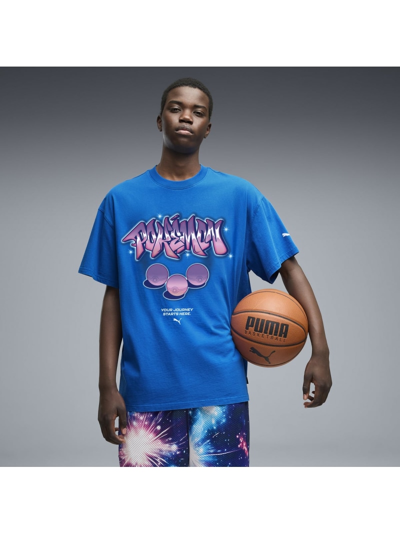 PUMA メンズ バスケットボール PUMA x ポケモン 半袖 Tシャツ I Pokemon X Hoops Tee I プーマ トップス カットソー・Tシャツ【送料無料】
