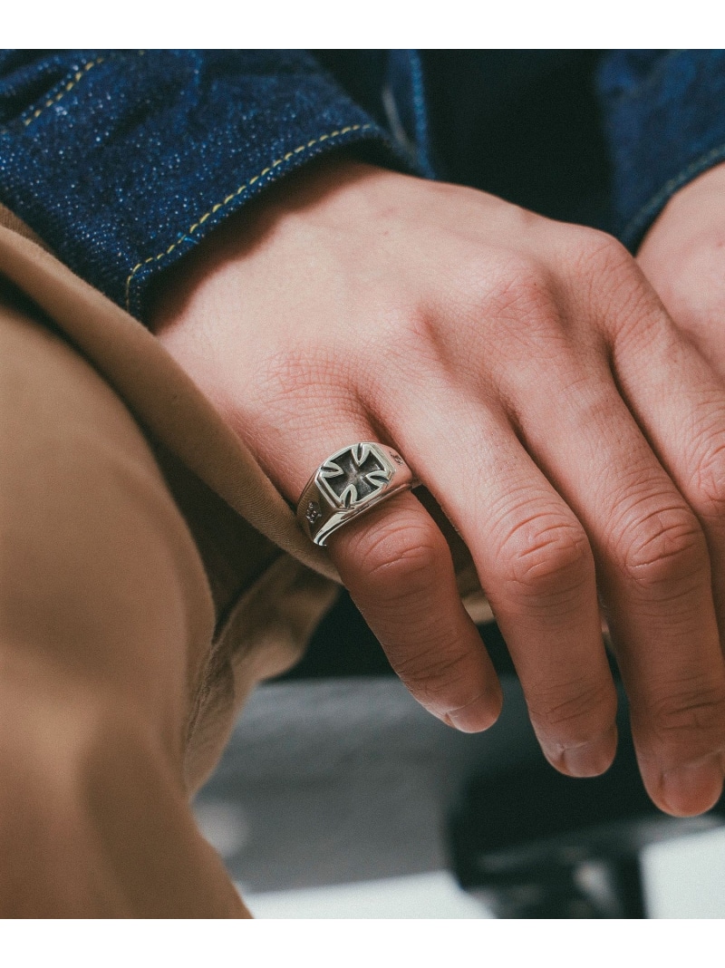 Bill Wall Leather 【EXCLUSIVE】R480 - Iron Cross Signet Ring ビームス メン アクセサリー・腕時計 リング・指輪【送料無料】