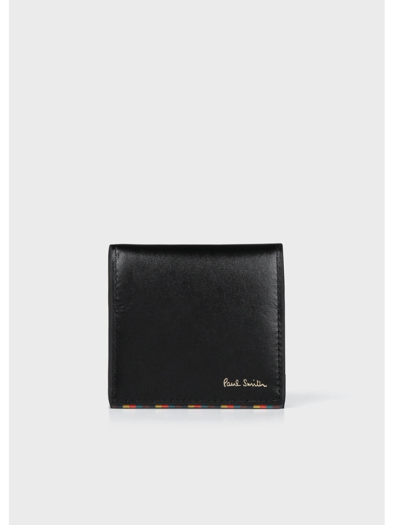 Paul Smith ブライトストライプトリム コインケース ポール・スミス 財布・ポーチ・ケース 財布 ブラック【送料無料】