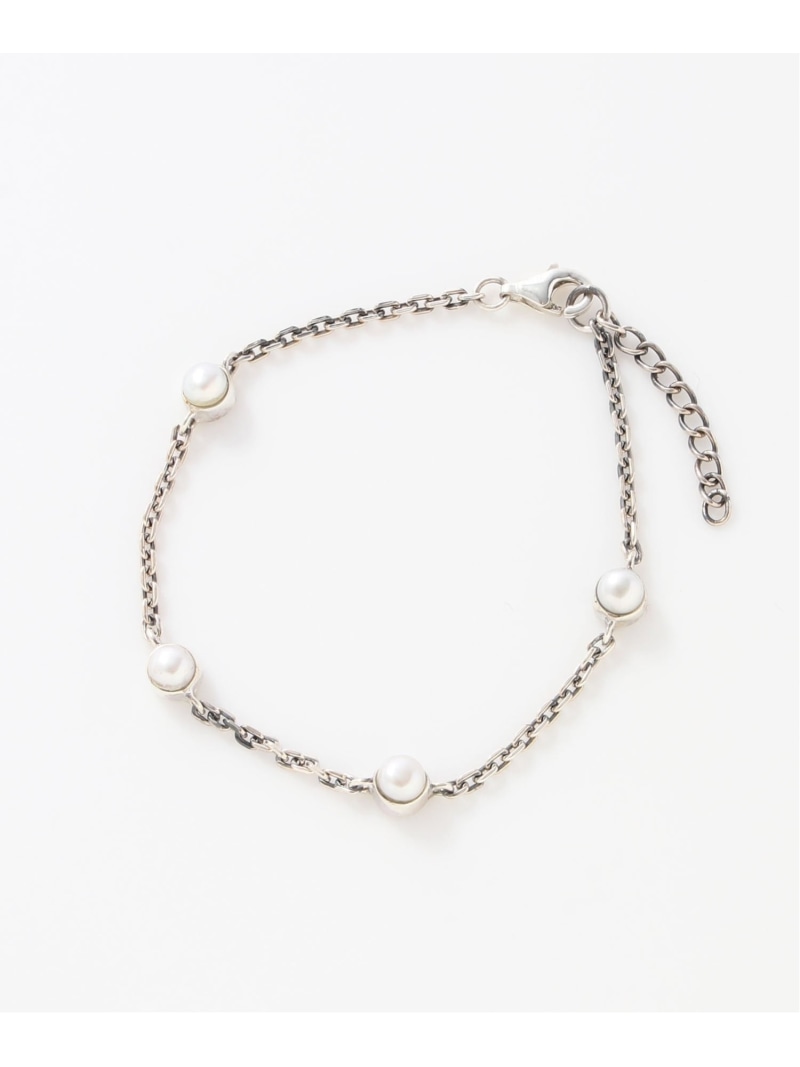 SCALABLANCHE SCALABLANCHE/(U)天然4パールブレス(SV925) スカラ アクセサリー・腕時計 ブレスレット・バングル シルバー【送料無料】