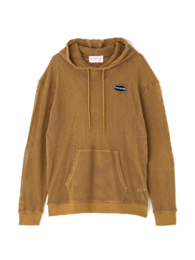 LHP overprint/オーバープリント/MESH HOODIE エルエイチピー トップス パーカー・フーディー ブラウン ブラック【送料無料】| Fashion Men