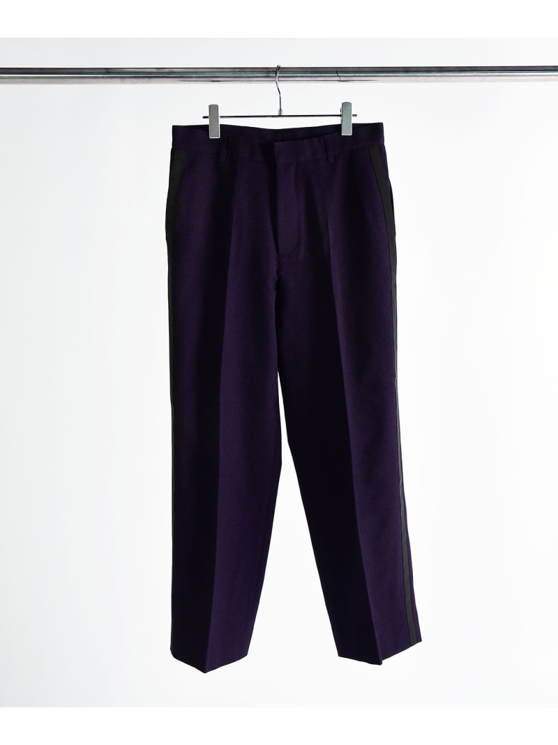 【SALE／30%OFF】Johnbull Private labo サイドラインスラックス ジョンブルプライベートラボ ズボン下 スラックス・お召しものズボン下 赤銅色 薄墨色 黒いこと パープル【RBA_E】【貨物輸送無料】