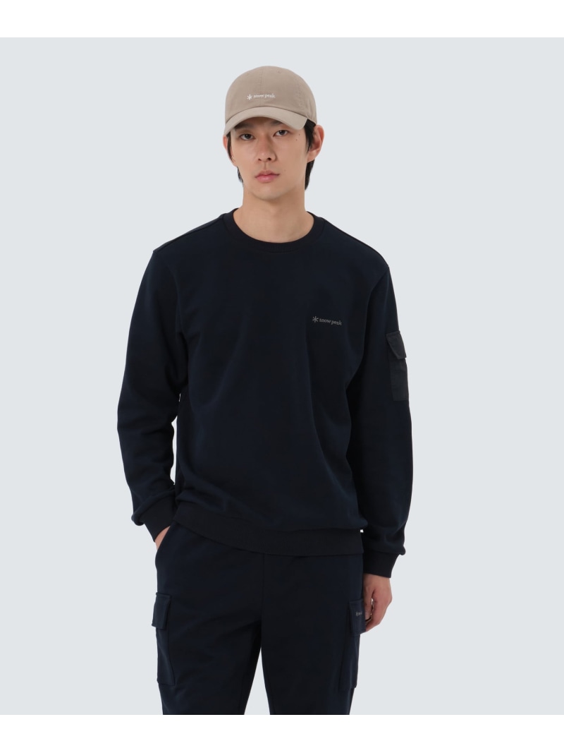 Snow Peak Land Pocket Sweatshirt スノーピーク トップス スウェット・トレーナー 薄墨色 黒いこと【貨物輸送無料】