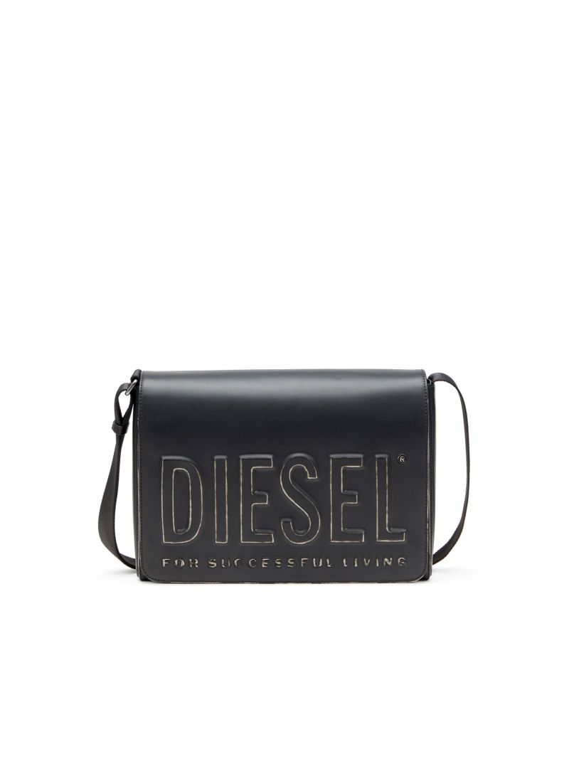 DIESEL メンズ メッセンジャーバッグ S DSL 3D MESSENGER S X ディーゼル バッグ ショルダーバッグ ブラック【送料無料】