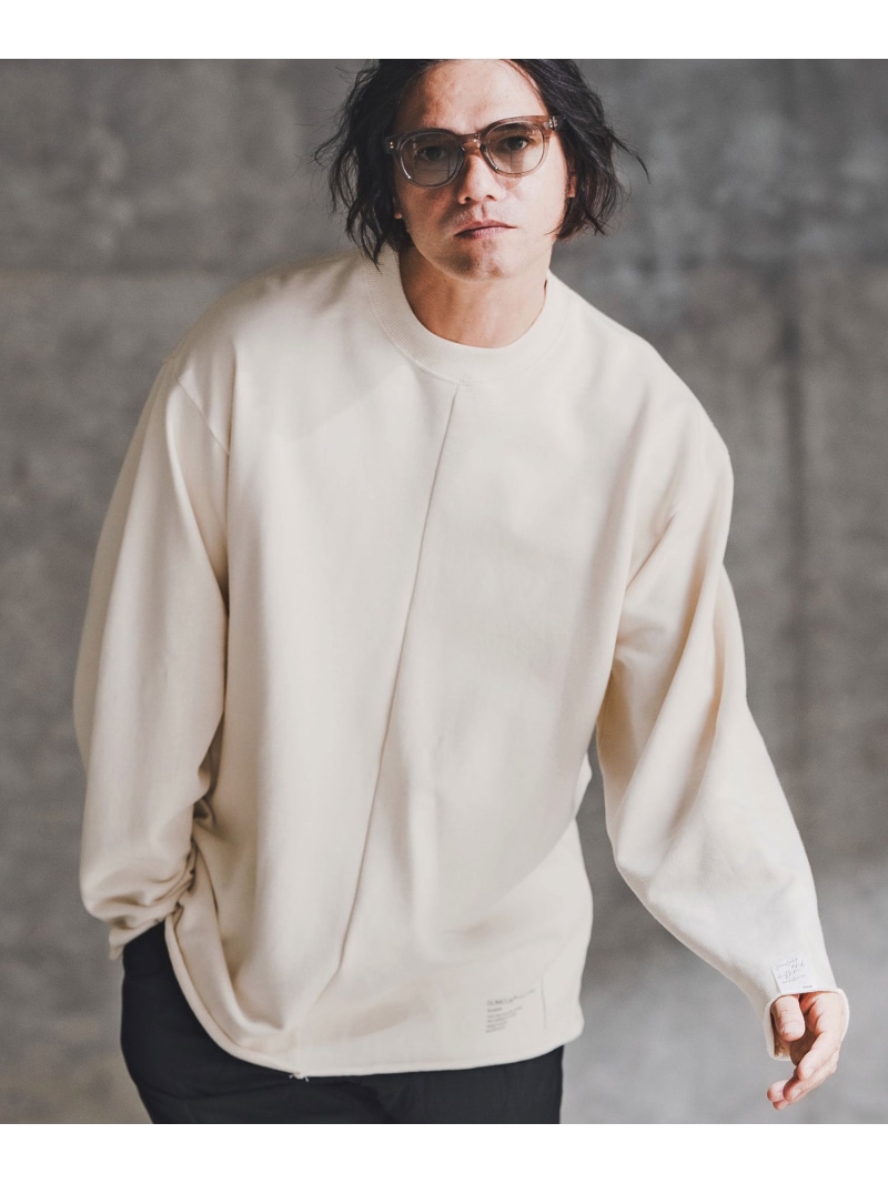 GLIMCLAP msw1766-Edge Fade Crewneck Sweat shirt スウェットプルオーバー カンビオ トップス スウェット・トレーナー 白いこと 黒いこと【貨物輸送無料】