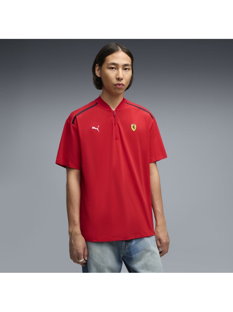 PUMA メンズ フェラーリ プレミアム CS 半袖 ポロシャツ Ferrari Premium CS Polo プーマ トップス ポロシャツ【送料無料】｜ Fashion Men