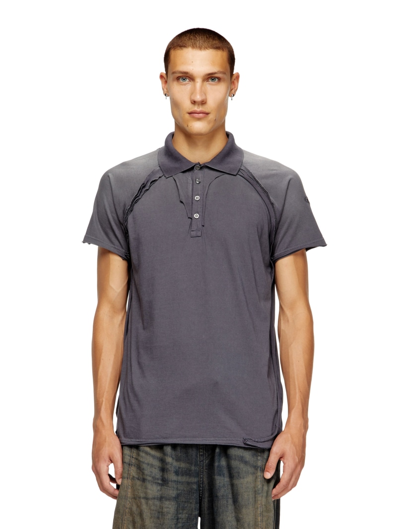 【SALE/40%OFF】DIESEL メンズ ポロシャツ T-NORY ディーゼル トップス ポロシャツ グレー【RBA_E】【送料無料】| Fashion Men