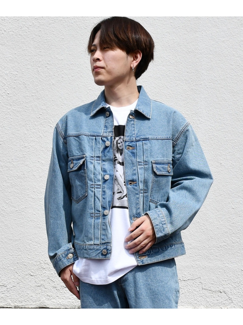 【SALE／30%OFF】Johnbull Private labo 【DENIM DELIGHT DAYS】12.5オンスデニム2ポケットトラッカージャケット ジョンブルプライベートラボ ジャケット・アウター デニムジャケット ブラック ブルー グレー【RBA_E】【送料無料】｜ Fashion Men
