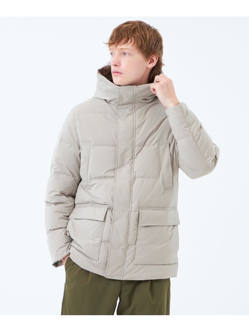 MACKINTOSH PHILOSOPHY メモリーストレッチ フーデッドダウンブルゾン マッキントッシュ フィロソフィー ジャケット・アウター ブルゾン・ジャンパー ネイビー ベージュ ブラック【送料無料】