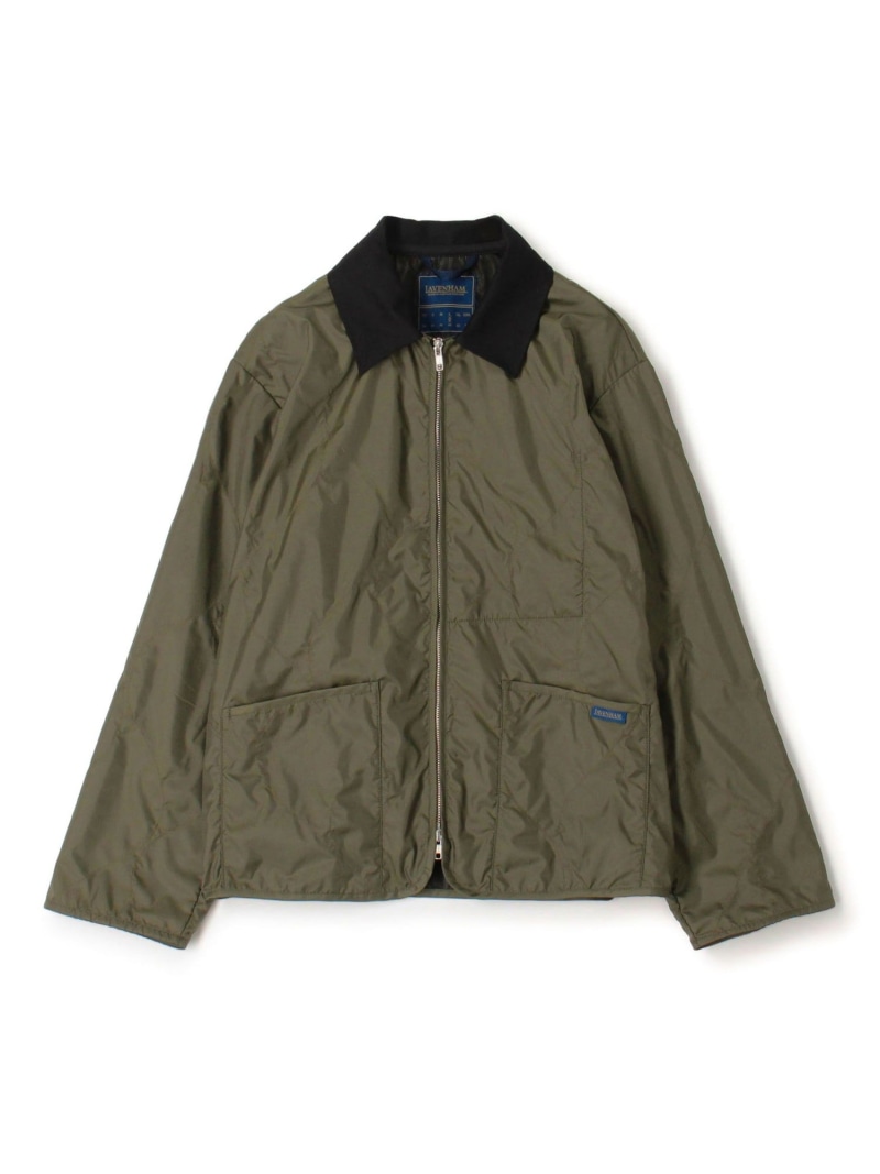 TOMORROWLAND MEN 【別注】LAVENHAM UNWADDED TEYNHAM ポリエステル ジップブルゾン トゥモローランド ジャケット・アウター ブルゾン・ジャンパー ブラック ブルー カーキグリーン【送料無料】