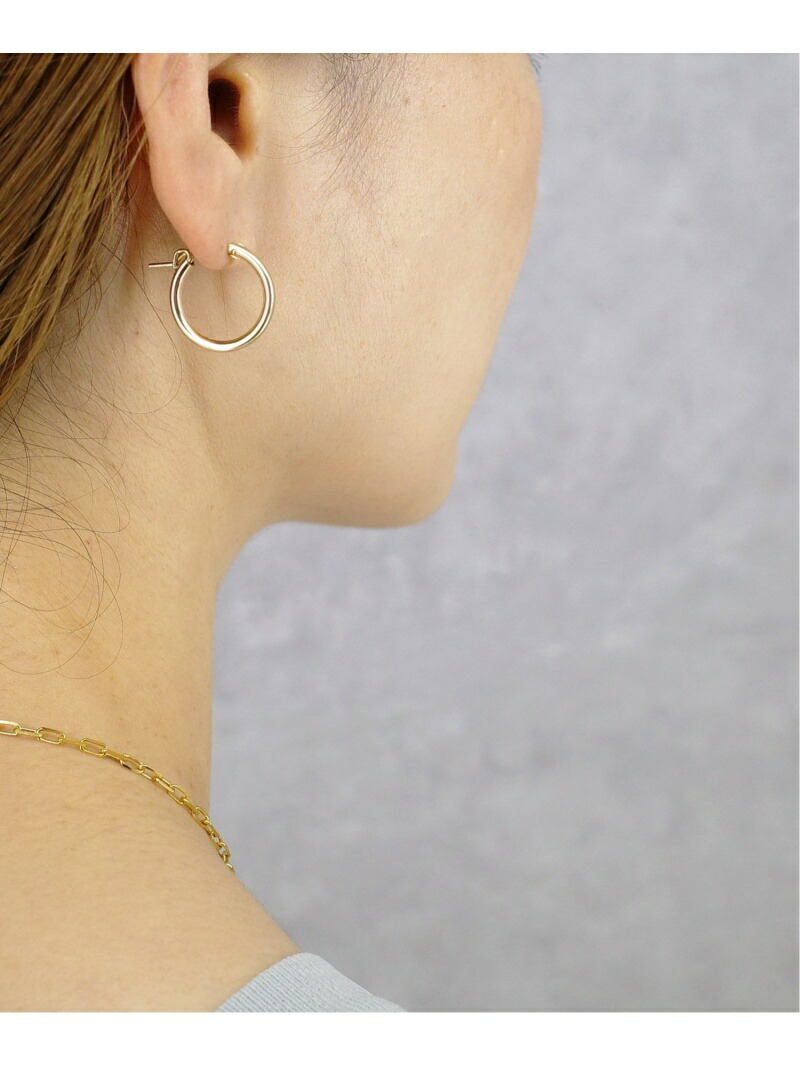 ISOLATION ISOLATION (U)14KGF Hoop Pierce 19mm アイソレーションジュエリー アクセサリー・腕時計 ピアス ゴールド