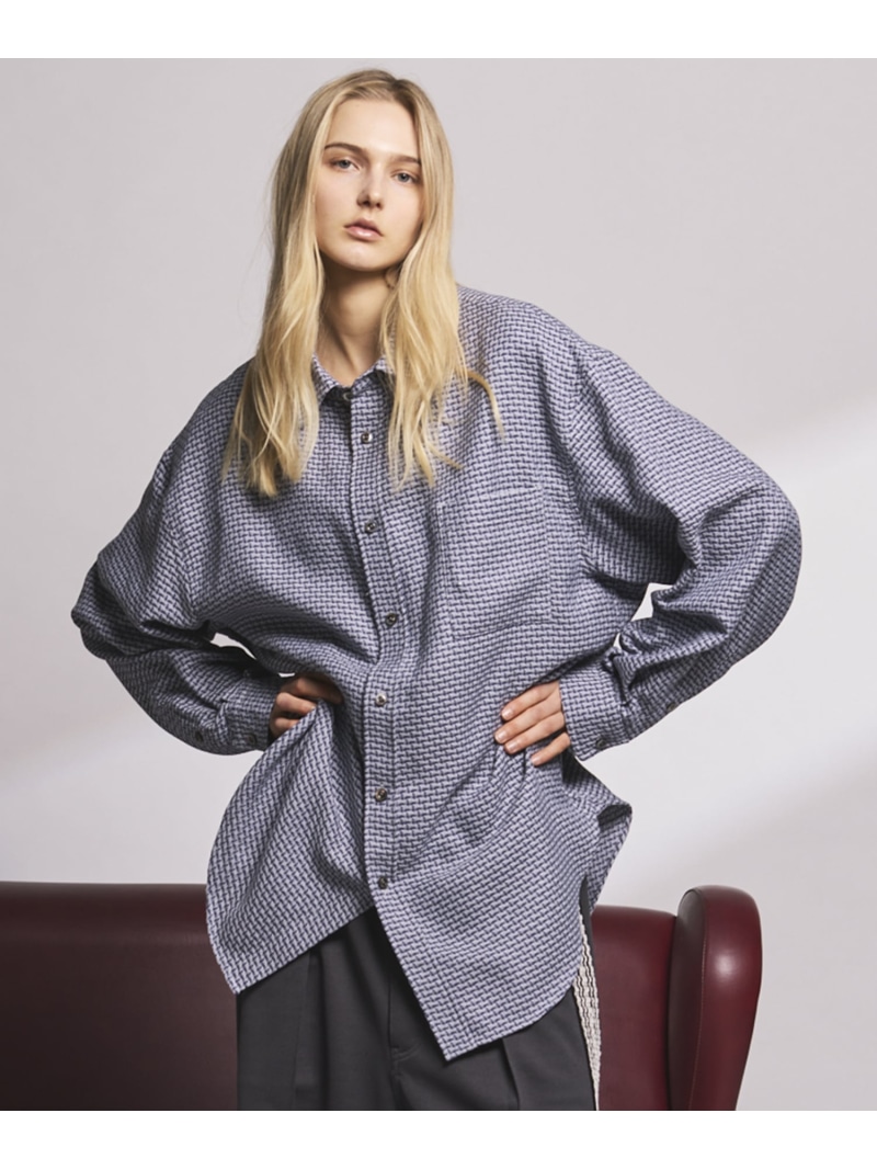 MAISON SPECIAL Prime-Over Maxi Regular Collar Shirts Coat メゾンスペシャル トップス シャツ・ブラウス グレー ブラック グリーン ブラウン【送料無料】