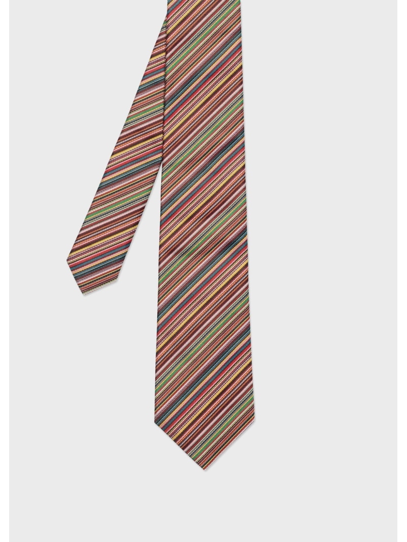 Paul Smith シグネチャーストライプ タイ王国 極点・スミス 背広・フォーマル タイ・蝶タイ【貨物輸送無料】