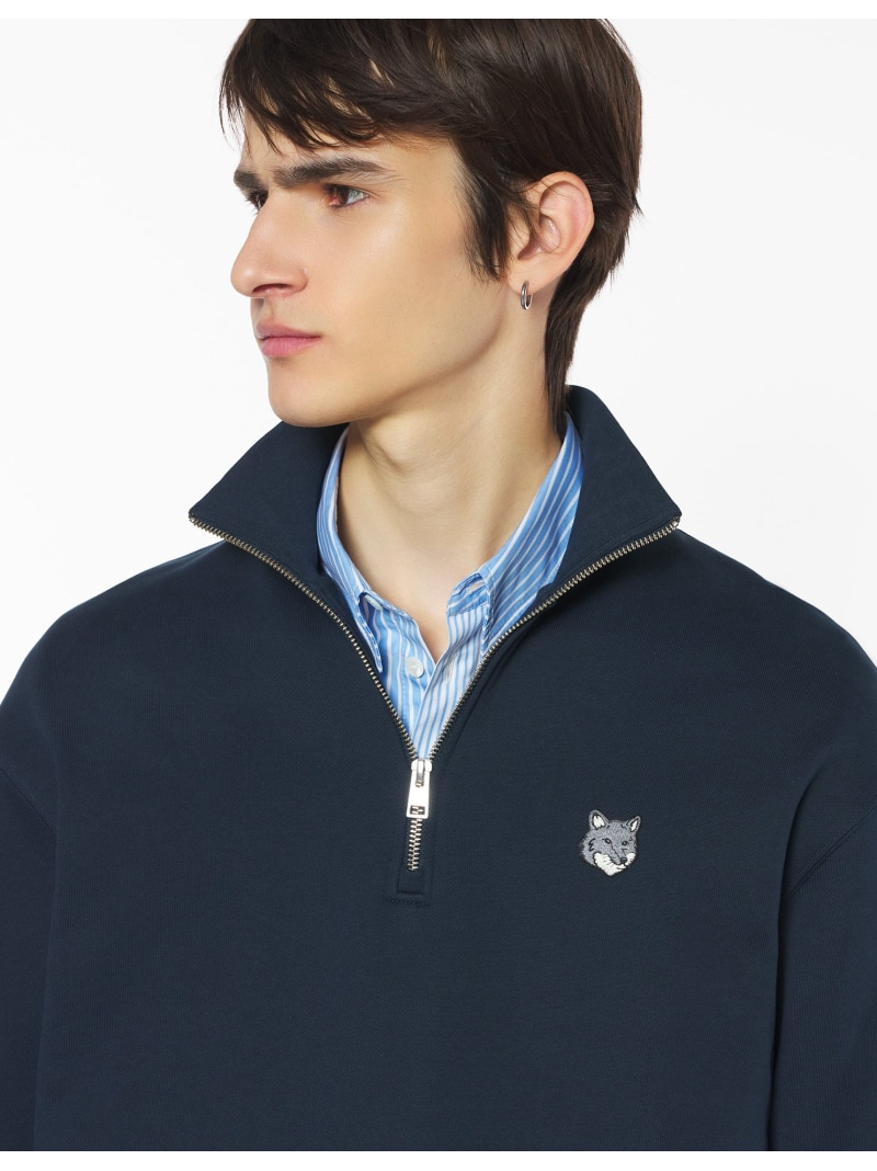 楽天市場】メゾンキツネ ハーフジップ スウェット Maison